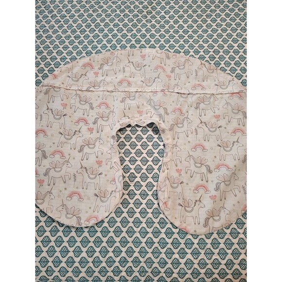 Boppy Breastfeeding & Nursing Pillow Cover Zip On Pink Unicorns - Picture 7 of 8